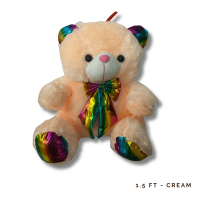 1.5FT Teddy - Cream: 1.5-ft Cream Teddy Bear, adding cuddly charm, timeless elegance, and heartfelt joy to every special occasion.