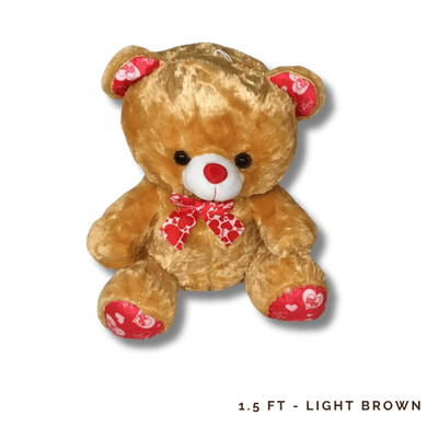 1.5FT Teddy - Light Brown: 1.5-ft Light Brown Teddy Bear, adding cozy charm, cuddly warmth, and heartfelt joy to every special occasion.