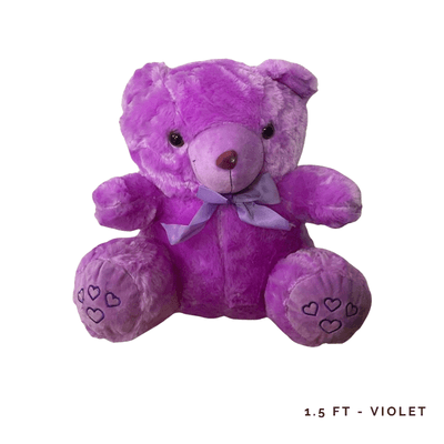 1.5FT Teddy - Violet: 1.5-ft Violet Teddy Bear, adding cuddly charm, vibrant color, and heartfelt joy to every special occasion.