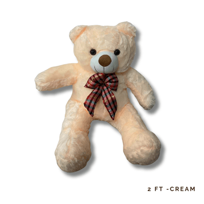 2FT Teddy - Cream: 2-ft Cream Teddy Bear, adding cuddly charm, timeless elegance, and heartfelt joy to every special occasion.