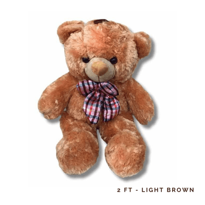 2FT Teddy - Light Brown: 2-ft Light Brown Teddy Bear, adding cozy charm, cuddly warmth, and heartfelt joy to every special occasion.