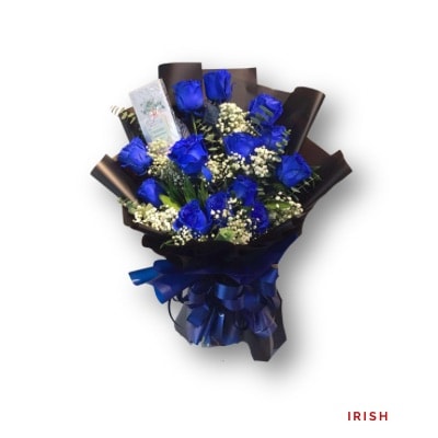Irish - China Roses: Premium imported China Roses, beautifully wrapped and perfect for expressing love and appreciation.