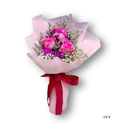 Ivy - China Roses: Premium imported China Roses with delicate fillers, perfect for thoughtful gestures and small surprises.