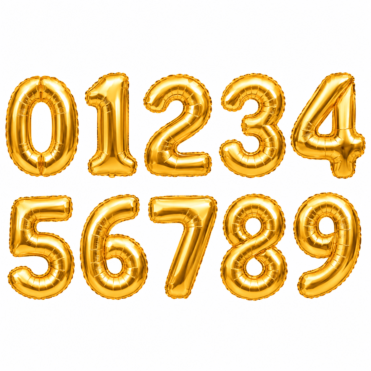 Number Foil Balloon: Fun and stylish number foil balloons, perfect for celebrating birthdays, milestones, anniversaries, graduations, and memorable occasions.