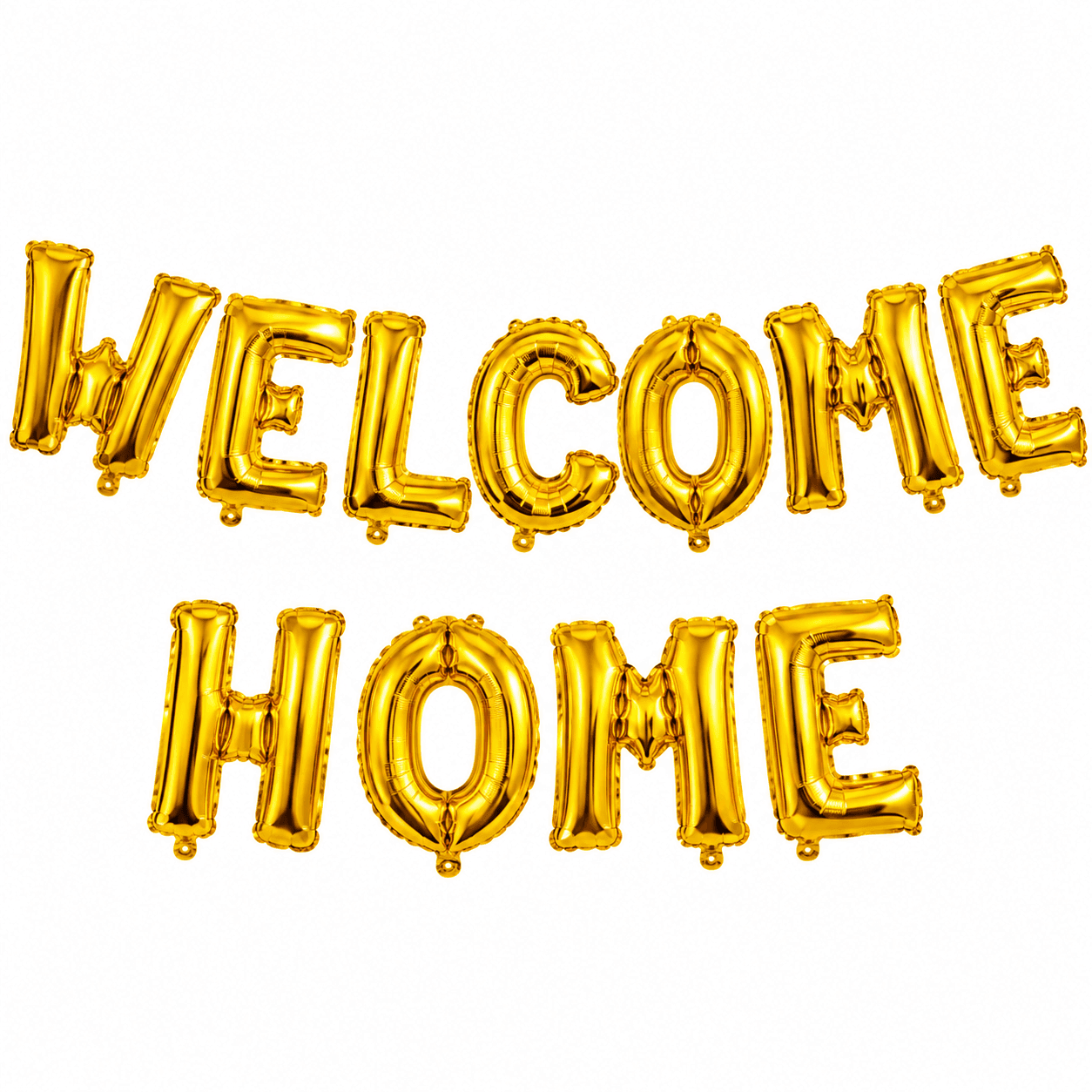 Welcome Home: Cheerful 18-inch “WELCOME HOME” foil balloon, adding warmth, joy, and a festive touch to heartfelt homecoming surprises.
